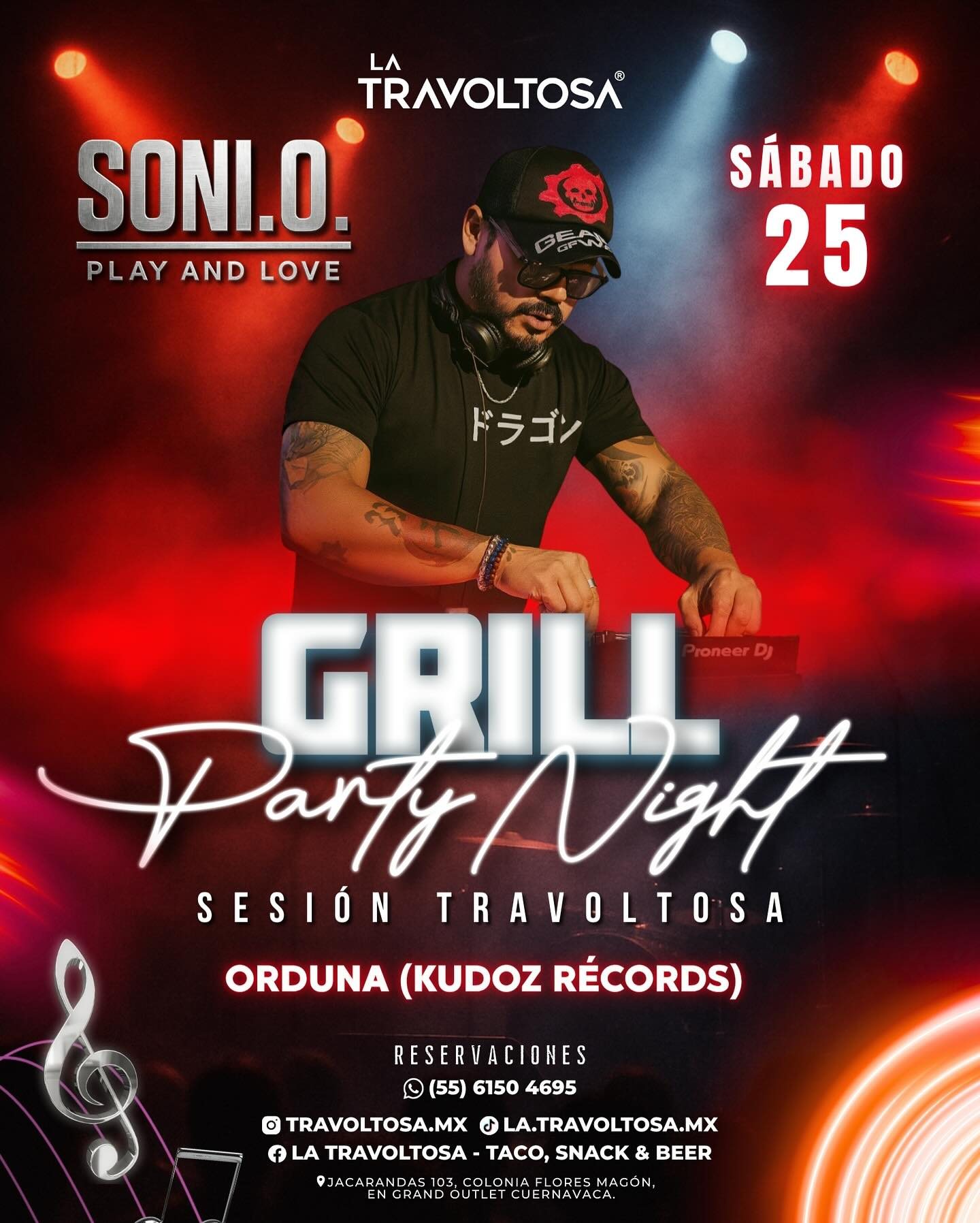 Evento Grill Party Night
